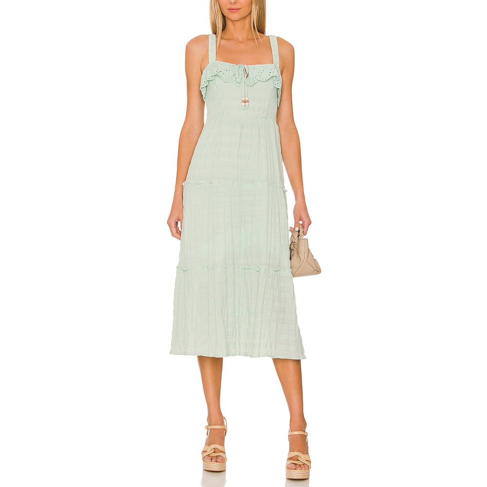 Heartloom 'Bali' Green Linen Dress Size XS